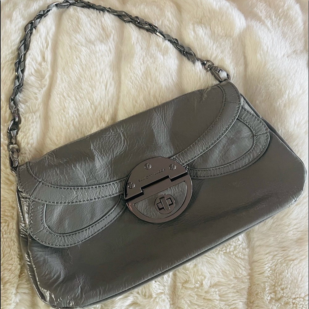 Elliot Lucca Gray Patent leather Handbag